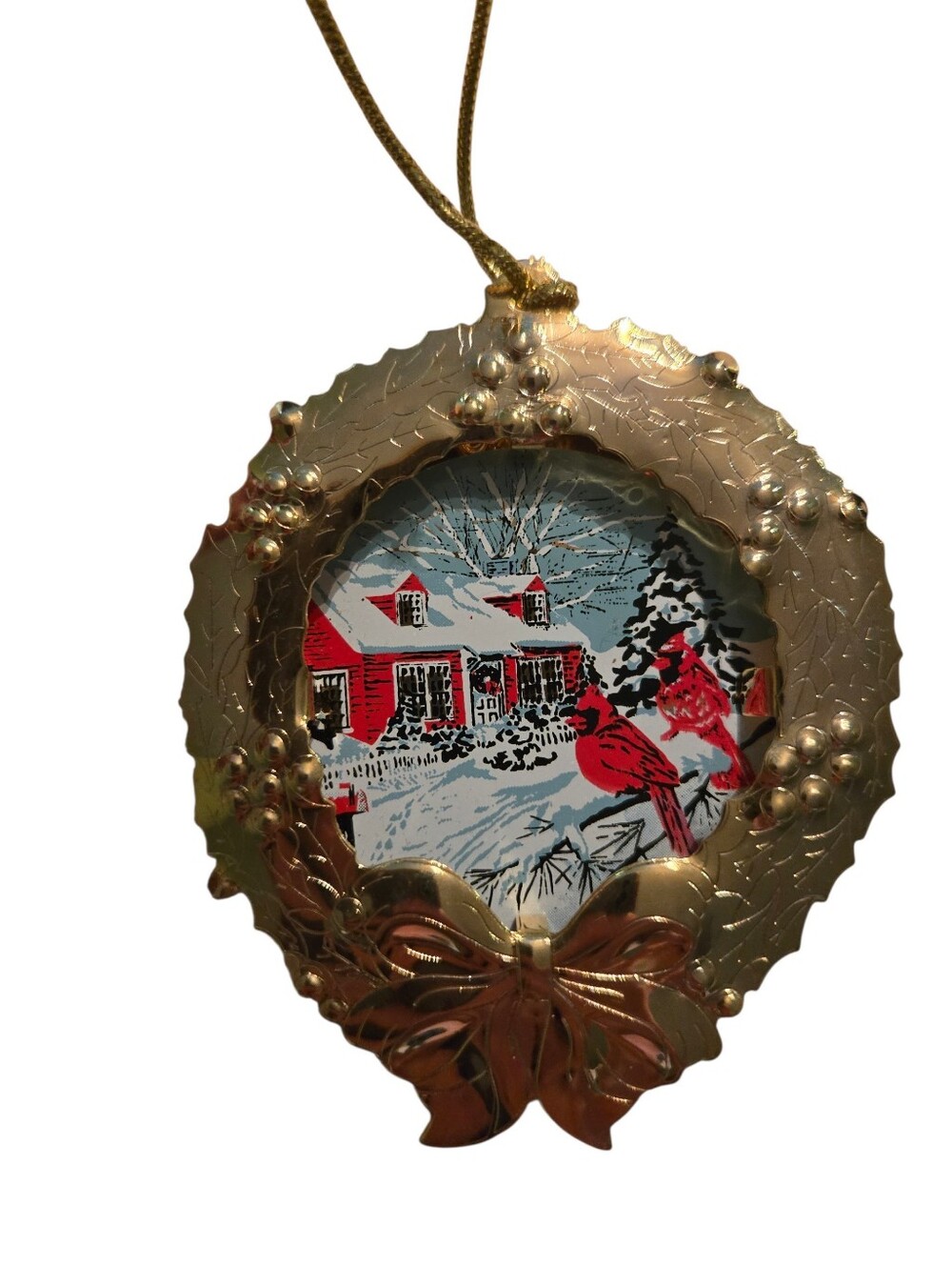 Gloria Duchin Ornaments From The Early 1990s Set of 2 cardinal deer - Picture 3 of 6